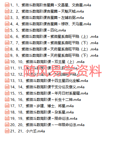 果果  紫微高阶玩家录音21集